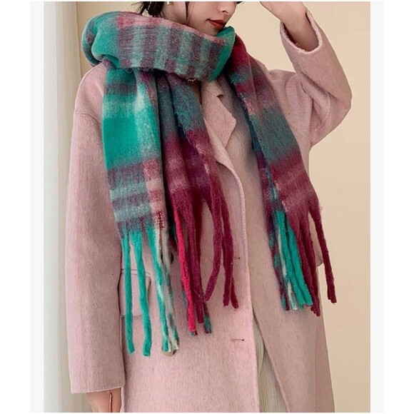Winter Women Warm Scarf Long Shawl Large Scarf Cold Weather Thick Blanket wrap - Picture 1 of 10
